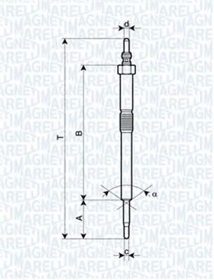 MAGNETI MARELLI 062900082304 -  Свеча накаливания